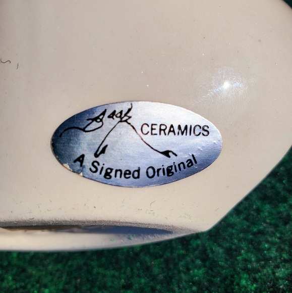 Vintage Rare Barbara Baatz Decorative Ceramic Owl Art Figure Signed By Artist - Picture 4 of 11